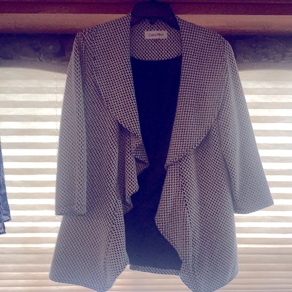 CALVIN KLEIN Excellent Condition SZ 8 swing  coat